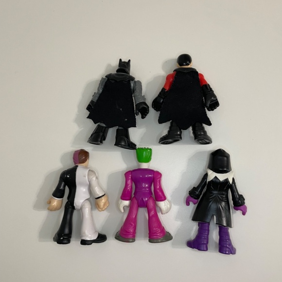 Imaginext DC Comics DC Super Friends Batman robin joker huntress two face - Picture 2 of 2